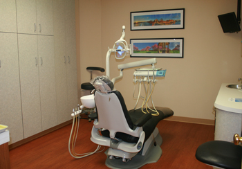 Dental chair in allendale dental office
