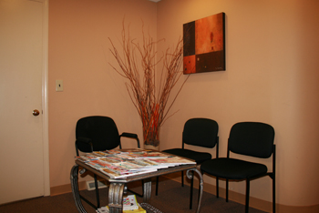 Allendale dental spacious and comfortable waiting area